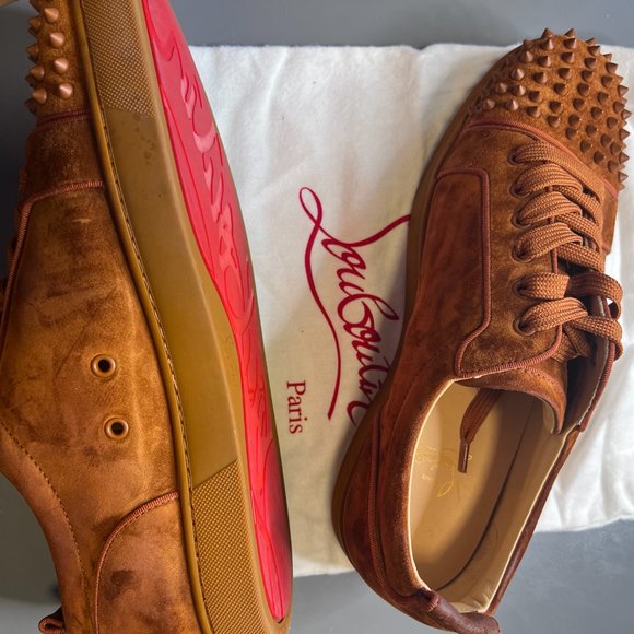 Size 13 - Christian Louboutin Louis Junior Spikes Orlato Rust main image 5
